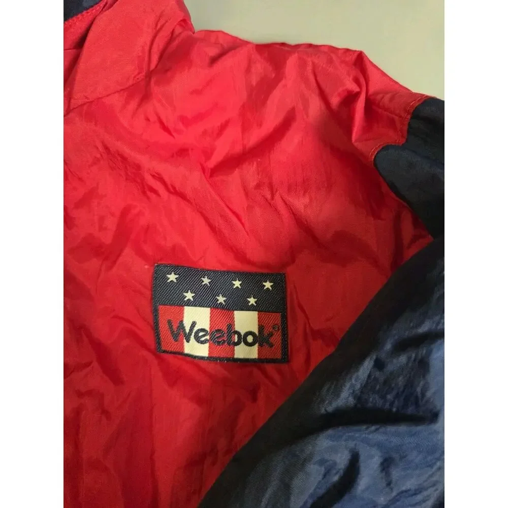 Vintage Weebok Kids Windbreaker Jacket‎ Size 4T Red White Blue